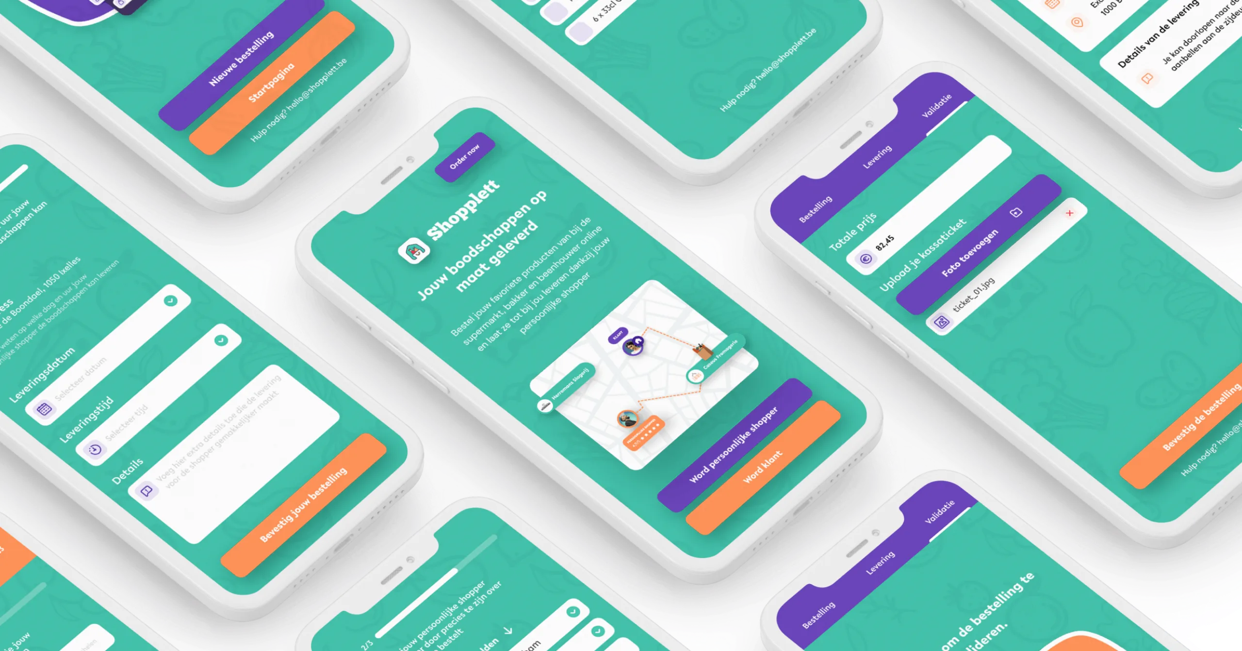 Interview Shopplett - Mockup web application design